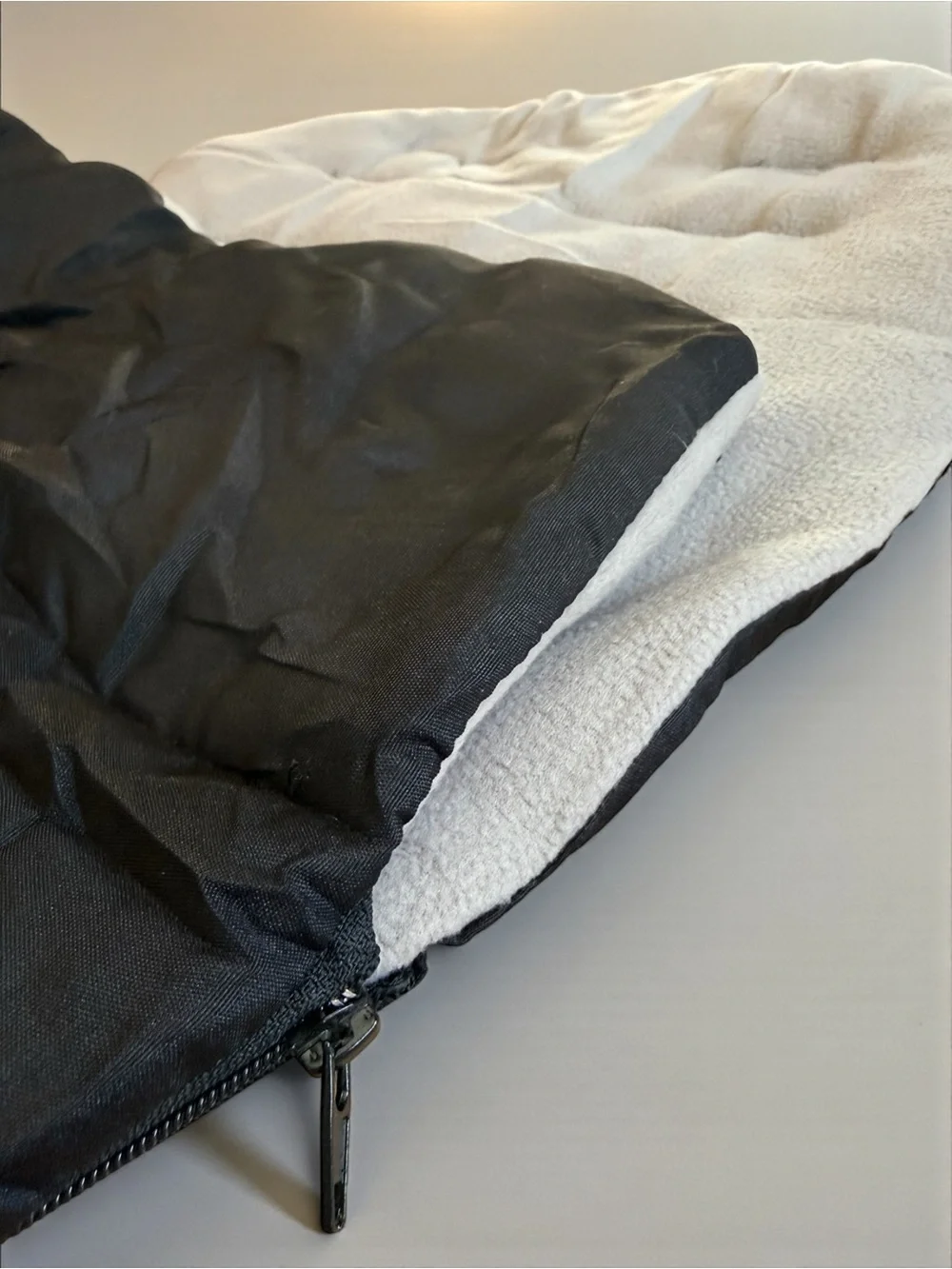 Universal Travel Bunting Bag Footmuff Stroller Cozy Black Gray Fleece Zip Cover
